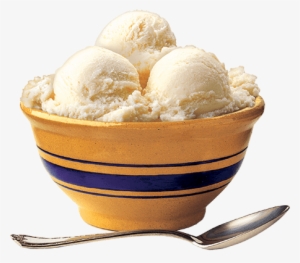 Blue Bell Ice Cream Bowl With Three Scoops - Blue Bell Homemade Vanilla Ice Cream Cups