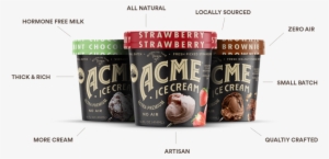 Acme Ice Cream Flavor Triplet 03 - Chocolate