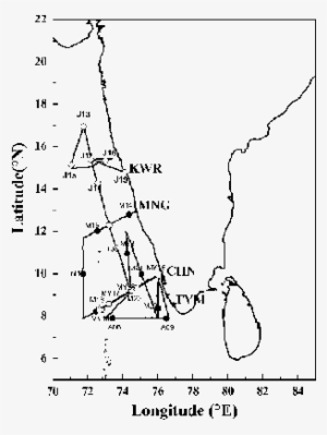Cruise Tracks For Inter-monsoon And Summer - Diagram