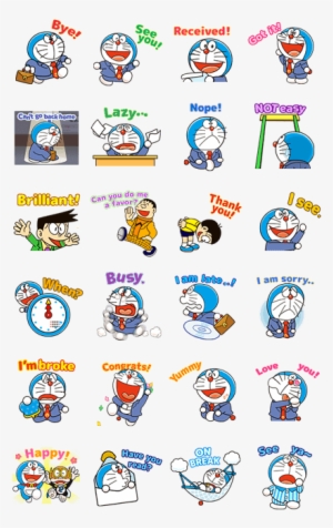 Doraemon On The Job - Line Sticker Good Job