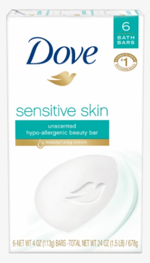 Dove Sensitive Skin Beauty Bar 4 Oz 6pk - Dove Beauty Bathing Cream