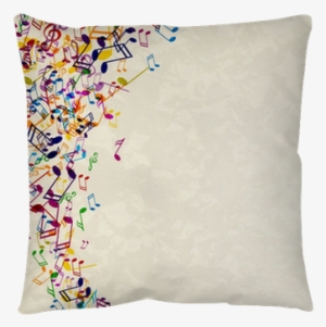 Vector Abstract Background With Colorful Music Notes - Music