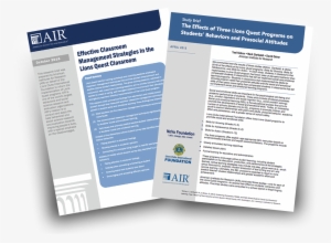 Lions Quest Research And Evidence Base - Brochure