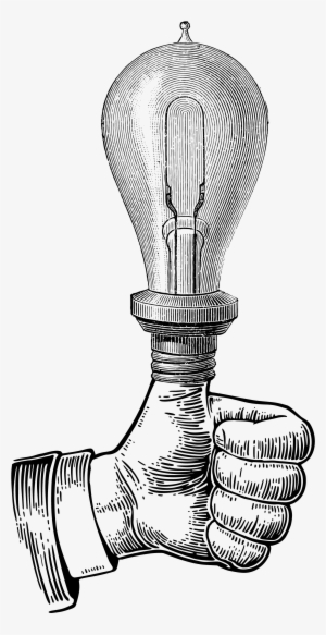 Hopper Boulder Thumbs Up Light Bulb - Vintage Thumbs Up