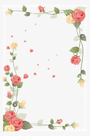 Lilac Flowers Border Clipart Flower Floral Design Clip - Flowers Frame Clip Art