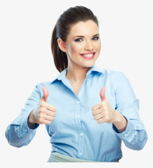 Contactus V5 Why Choose Us - Thumbs Up Business Woman