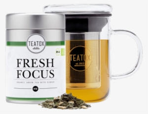 Fresh Focus Essential Set, Organic - Teatox Fresh Focus Organic Green Tea With Gingko (50g)