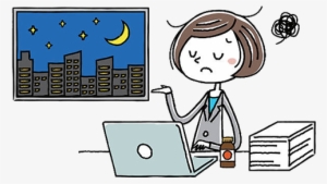 A Night To Remember Story Laptop Girl - Stay Up Cartoon