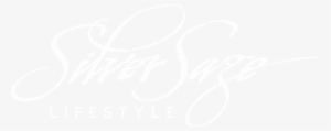 Silver Sage Lifestyle Logo White Large - Calligraphy