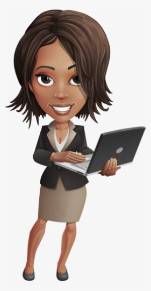 Contact A Web Specialist - Woman Cartoon Business Png