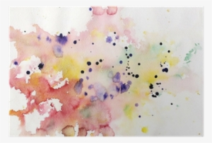 Abstract Colorful Watercolor Background Pink Poster - Paper