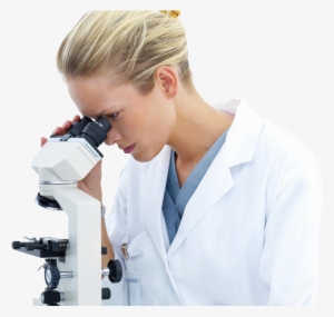 Welcome To Your New Mushroom Source For Viable-grade - Girl With Microscope Png