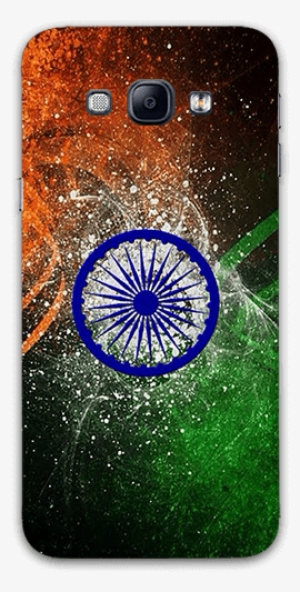 Indian Ashok Chakra With Glass Background Galaxy A8 - Ashok Chakra
