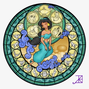 Disney Princess Images Jasmine Stained Glass Hd Wallpaper - Jasmine Stained Glass
