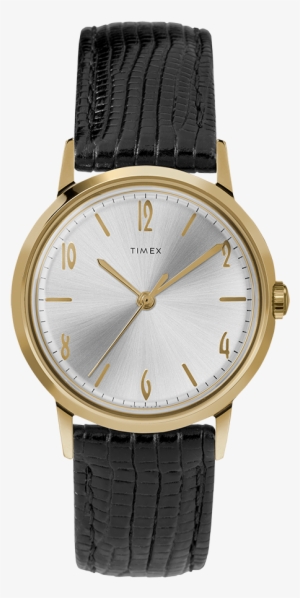 Marlin® Hand Wound 34mm Leather Strap Watch - New Watch