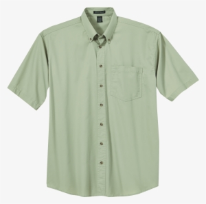 Sage Green Short Sleeve Dress Shirt