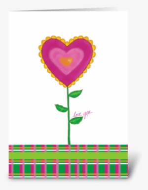 Heart In Bloom Greeting Card - Heart