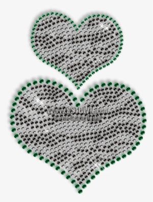 Custom Cute Sparkling Small Heart And Big Heart In - Heart