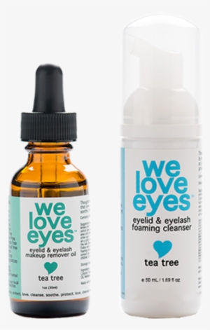 We Love Eyes Tea Tree Eye Makeup Removal Kit - We Love Eyes - Tea Tree Eyelid Foaming Cleanser