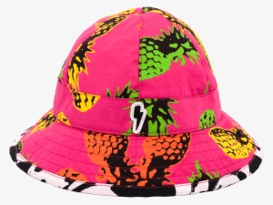 Bucket Baby Hat In Tropical Pineapple Print By Little - Tropical Bucket Hat Png