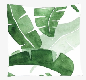 Nature Decor, Wall Decor, Falcate Tapestry, Beautiful - Green Banana Leaves With Quotes Hope Faith Love By