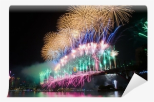 Sydney Harbour New Year's Eve Nye Fireworks Wall Mural - Sydney New Year's Eve 2017 18