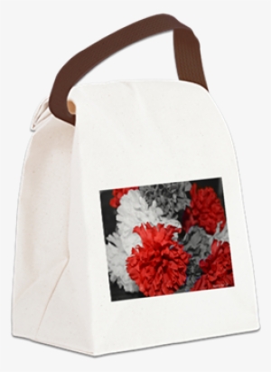 Color Splash Red Carnations Canvas Lunch Bag - Cafepress Garden Gnome Canvas Lunch Bag With Strap