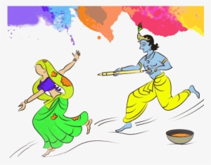 Radha Krishna Playing Holi