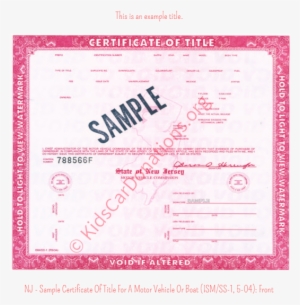 Donate Your Vehicle Below - New Jersey Car Title