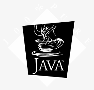 Java 100 Pure Logo Black And White - 100% Pure