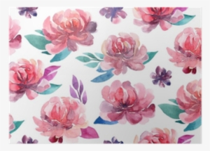 Watercolor Flowers Pattern - Watercolor Painting