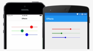 1's New Feature Named Effects With The Slider Control - Xamarin Forms Custom Slider