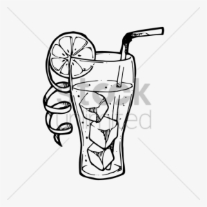 Cooldrinks Glass Clip Art Clipart Fizzy Drinks Iced - Cooldrinks Clipart Black And White
