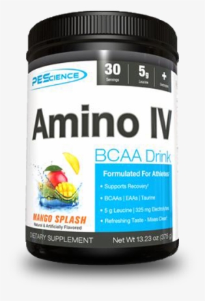 Pes Amino Iv Premium Bcaa Eaa System - Pescience Amino Iv - 30 Servings Mango Splash