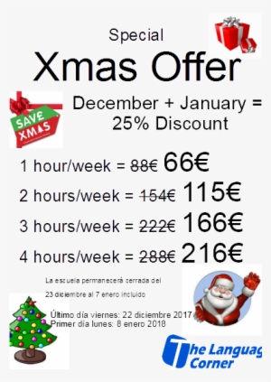 To Help With That, Here At The Language Corner We're - Santa Waving