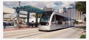 A Metro Rail Train - Train Station