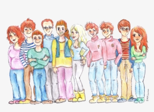 The Weasley Family By Eveliien On Deviantart