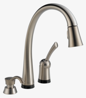 Single Handle Pull-down Kitchen Faucet With Touch2o® - Kitchen Faucet With Soap Dispenser And Sprayer