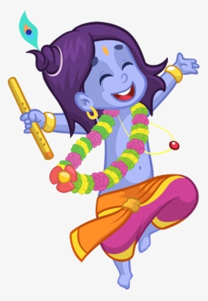 May Lord Krishna Always Shower His Blessings On You - Krishna Vector