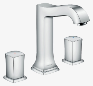 3 Hole Basin Mixer 160 With Zero Handles And Pop Up - Hansgrohe Metropol Classic 3-hole Basin Tap 160 31305000