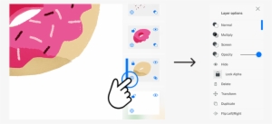 Tap On The Gear Icon For Options - Sketch