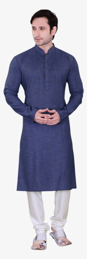 Men's Kurta With Churidar - Royal Blue Mens Kurta
