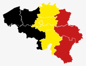 Belgium Flag Map - Belgium Map Png