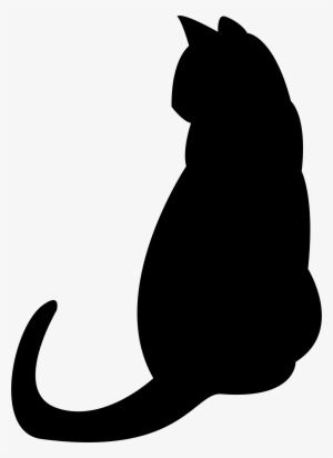 Frame Halloween On Transparent Background - Cat Silhouette Png