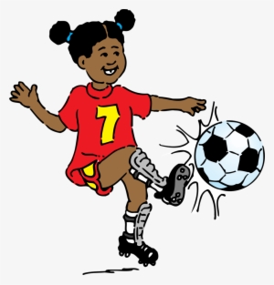 Free Soccer Girl Playing - Play Soccer Clip Art