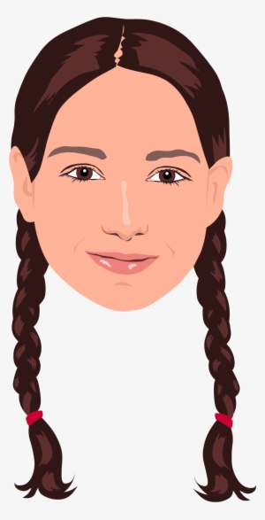 Clipart - Braided Hair Clipart