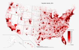 Large Version - Population Density Us 2010
