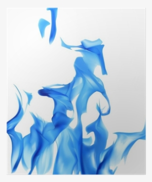 Illustration With Isolated Blue Fire Poster • Pixers® - Flame