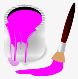 Cliparts Pink Paint - Pink Paint Clipart