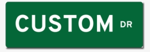 Flat Street Sign - Customer Solutions